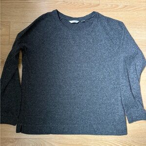 5/$25 - REITMANS R LINE Gray Waffle Ribbed Long Sleeve top